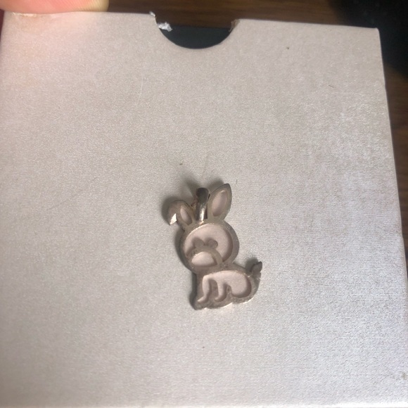 Silver Bunny/Dog? Charm Sterling Silver Charm/Pendant - Picture 13 of 13
